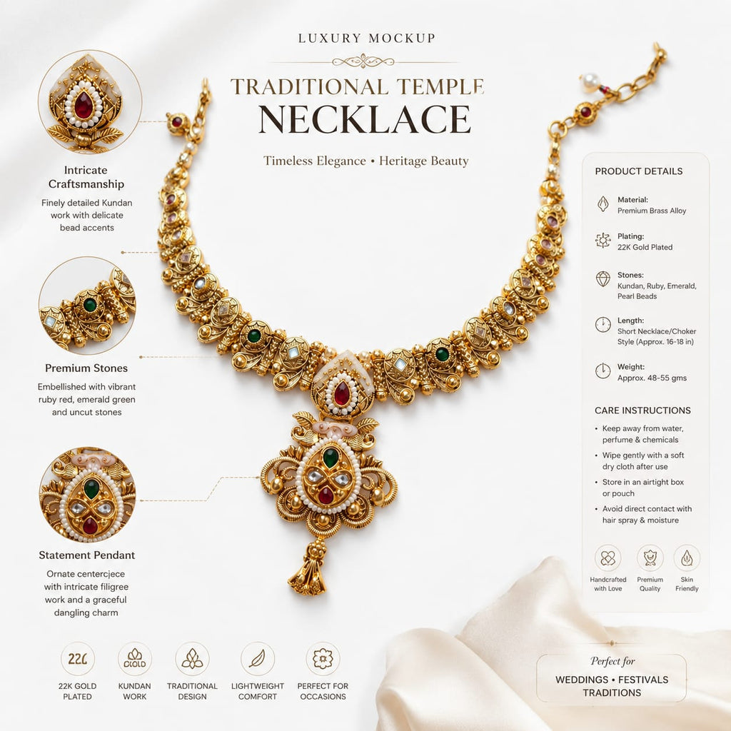 Royal Temple Necklace Set