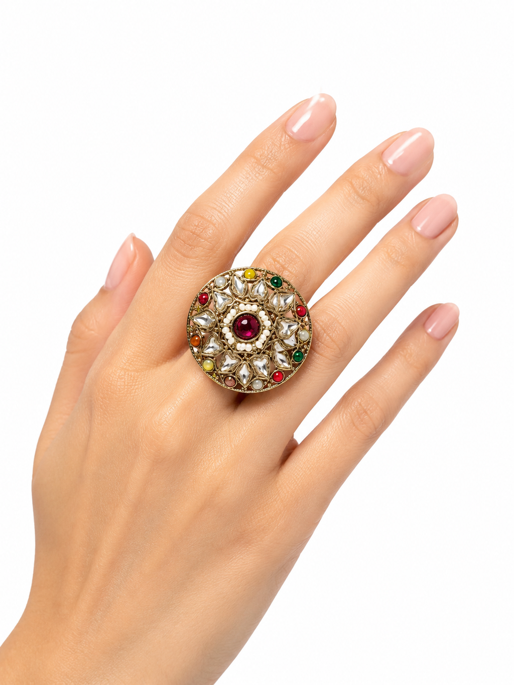 Belforet Kundan Statement Ring
