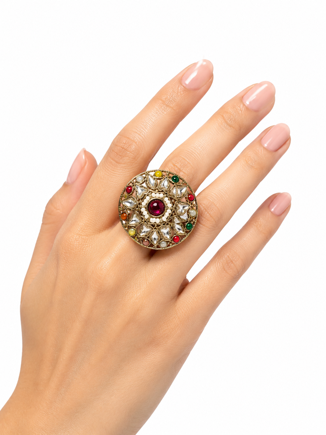 Belforet Kundan Statement Ring